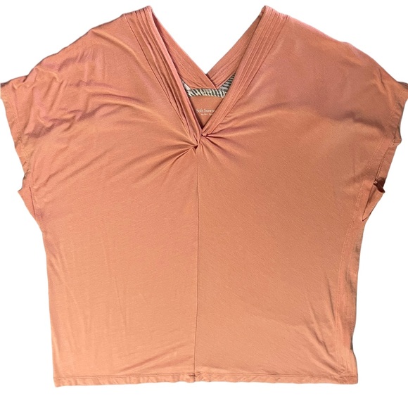 Soft Surroundings Tops - Soft Surroundings Womens Large Go Lively Twist Top in Canyon Sunset